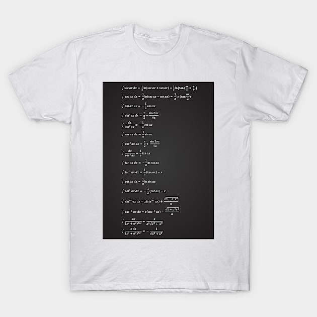 Indefinite Integral T-Shirt by ScienceCorner